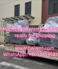 Model TS30 Waste Incinerator ready for shipping