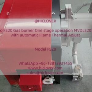 Riello FS20 Gas burner One stage operation MVDLE2075 with automatic Flame Thermal Adjust 569T30
