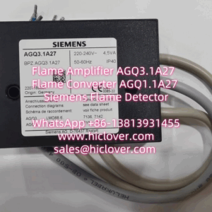 Flame Amplifier AGQ3.1A27  Flame Converter AGQ1.1A27 Siemens Flame Detector