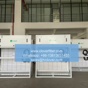 Automatic roll air filters for large-scale HVAC systems