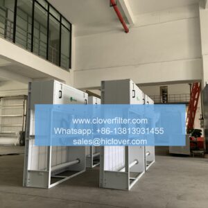 Industrial automatic roll air filters for improved air quality