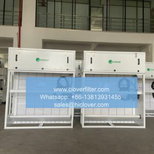 Automatic roll air filters for high-dust industrial sites