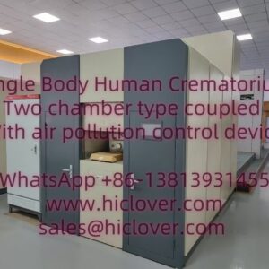 Single Body Human Crematorium Two chamber type coupled  With air pollution control device​