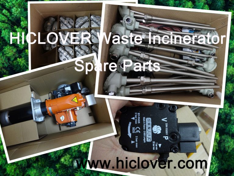 hiclover waste incinerator spare parts