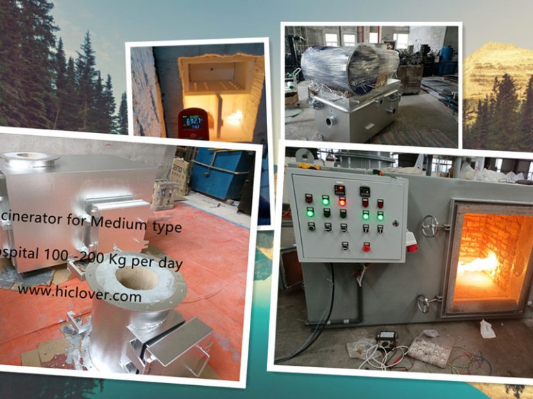 Small scale incinerator for hospital 5kgs 10kgs 20kgs and 30kgs per hour average