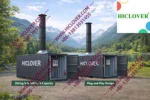 Incin­erador de Residuos Contenerizado Plug-and-Play HICLOVER