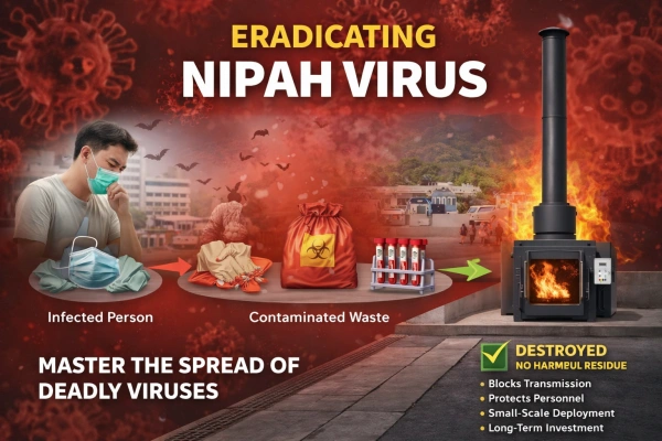 Waste Incinerator as a Frontline Defense Against Viral Outbreaks